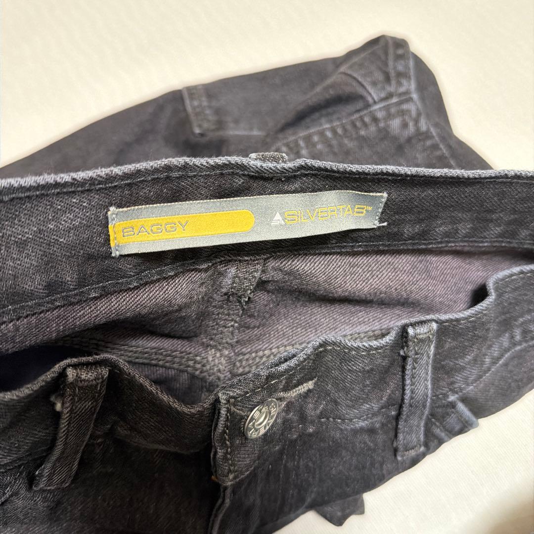 リーバイス シルバータブ バギーカーペンター ブラック w34 l30