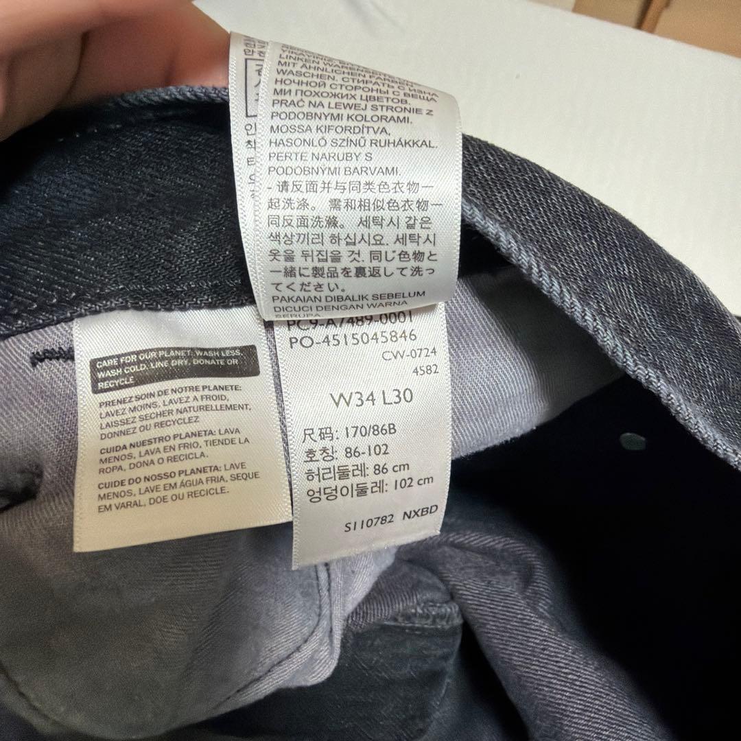 リーバイス シルバータブ バギーカーペンター ブラック w34 l30