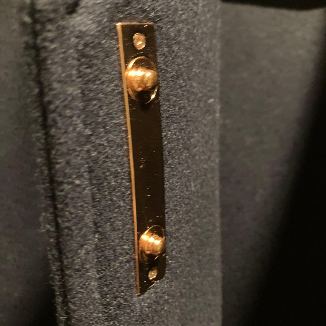 テッドベイカー　ケープコート　ウール　カシミヤ混　S ネイビー