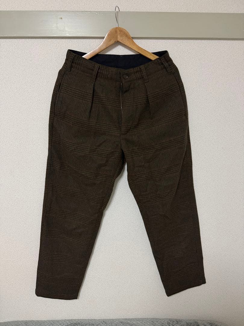 エンジニアードガーメンツ　EG ウール　トラウザー　チェック　XS ボトム　古着