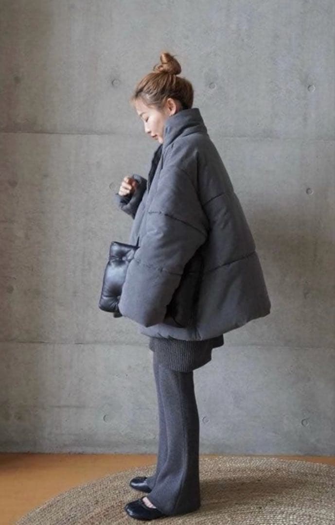 ム*ン様 ETRE TOKYO ストールカラーパディングコート アウター 完全