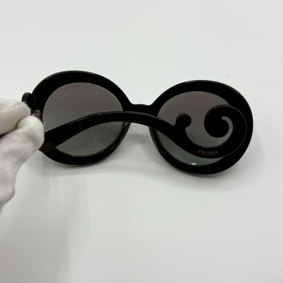 【廃盤品】プラダ バタフライ ミニマルバロック サングラス 黒 カラーレンズ