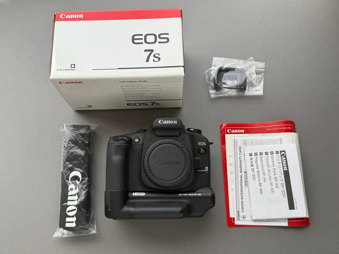 【美品・元箱あり】CANON EOS 7s ボディ バッテリグリップ付き
