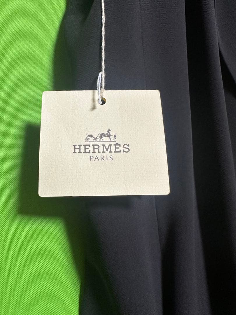 【タグ付新品】HERMÈS シルクツイル チュニックベスト 34 仏製