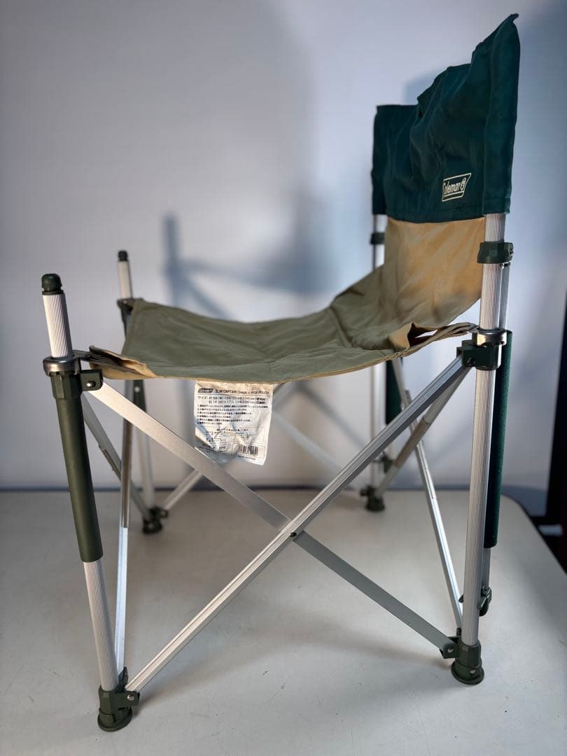 コールマン　スリムキャプテンチェア　サイドポーチ付き　2脚