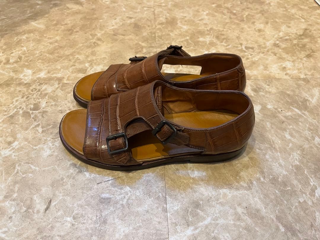 F.LLL Giacometti ジャコメッティ　グルカサンダル　クロコダイル