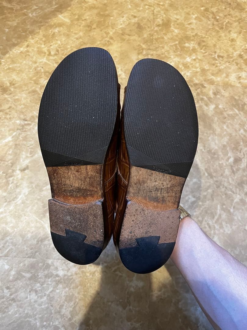 F.LLL Giacometti ジャコメッティ　グルカサンダル　クロコダイル