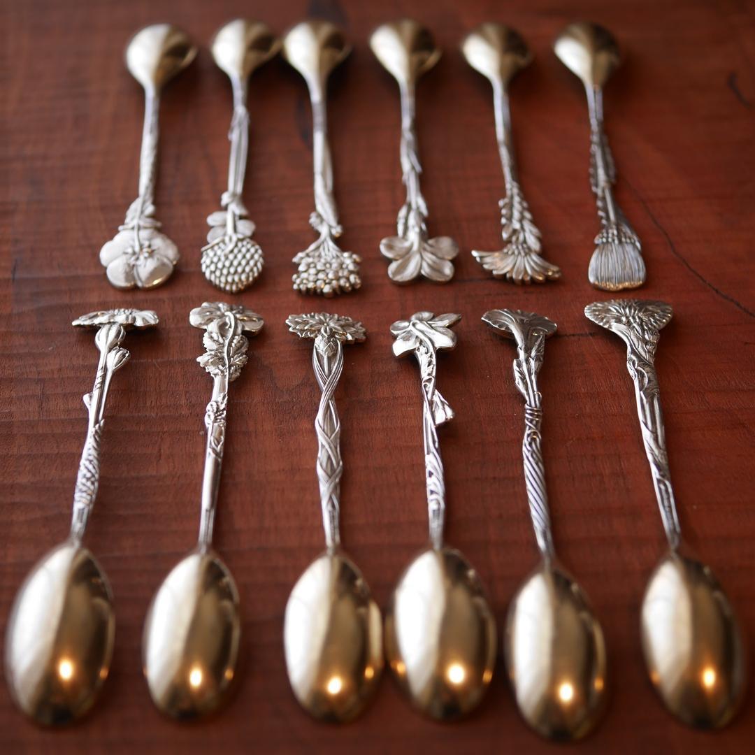 ◆TIFFANY◆アンティーク◆デミタススプーン◆12本セット◆