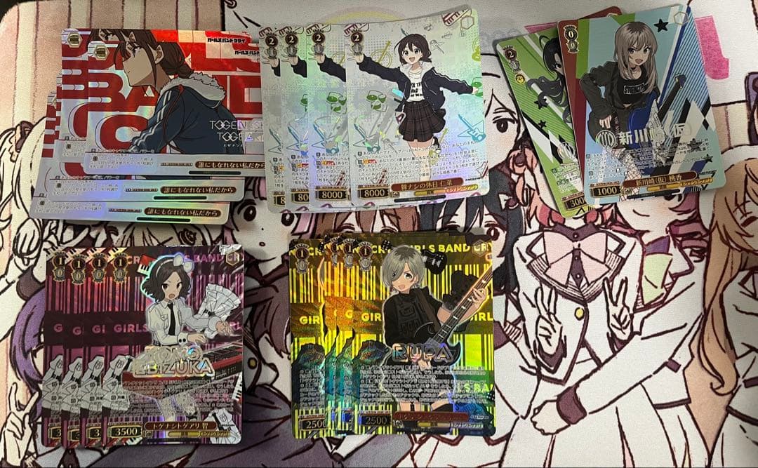 ヴァイスシュヴァルツ　ガールズバンドクライ　準フルレア　デッキ　8扉　ガルクラ