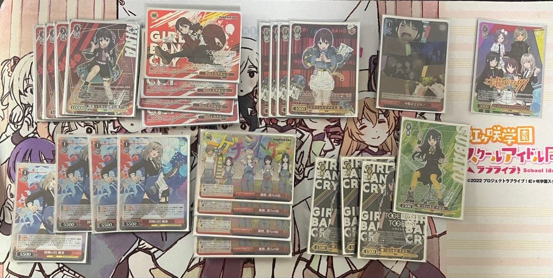 ヴァイスシュヴァルツ　ガールズバンドクライ　準フルレア　デッキ　8扉　ガルクラ