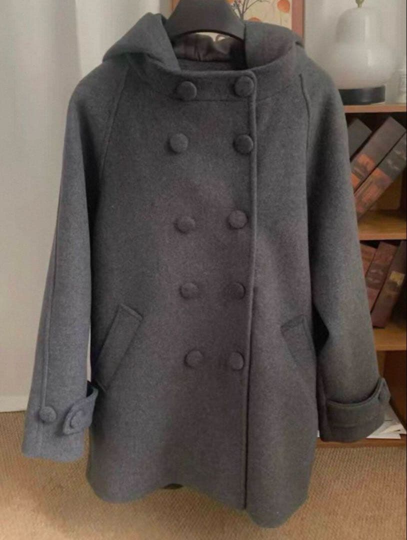 Hugyourskin Hooded Half Coat フード付き コート