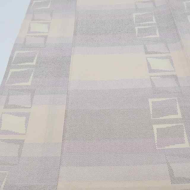 単衣 正絹 着物“やさしい霞空で始まる伝言ゲーム☆”塩沢お召 R-92