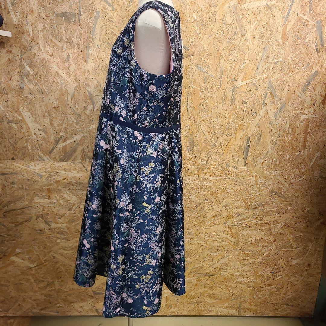 ROSE TIARA 花柄 ノースリーブ ワンピース タグ付き 46