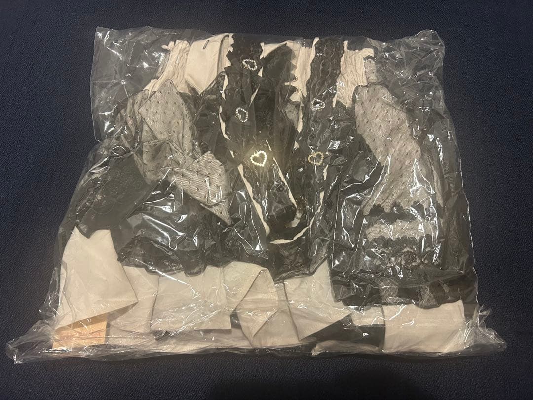 LIZLISA リズリサ メイドライクサスペンダー付スカート　ピンク　ブラック