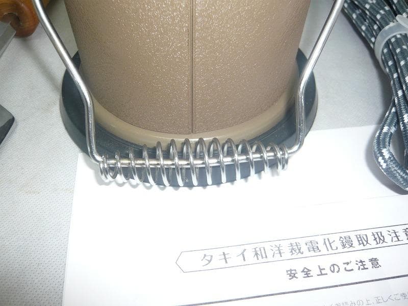 美品　タキイ和裁電化鏝　和裁コテ　和裁こて　ランプ付　タキイ製　鏝２本付