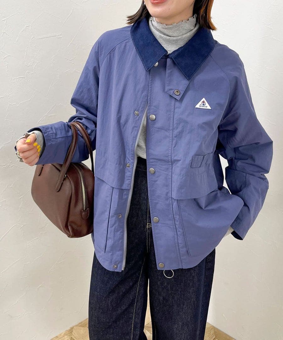 タ*ツ様 【GEVACO/ゲバコ】裏フリースショートジャケットコート　ブルー