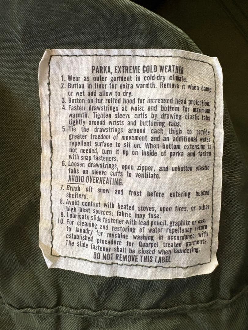 70s 米軍実物 M-65 フィッシュテールパーカー コート XS