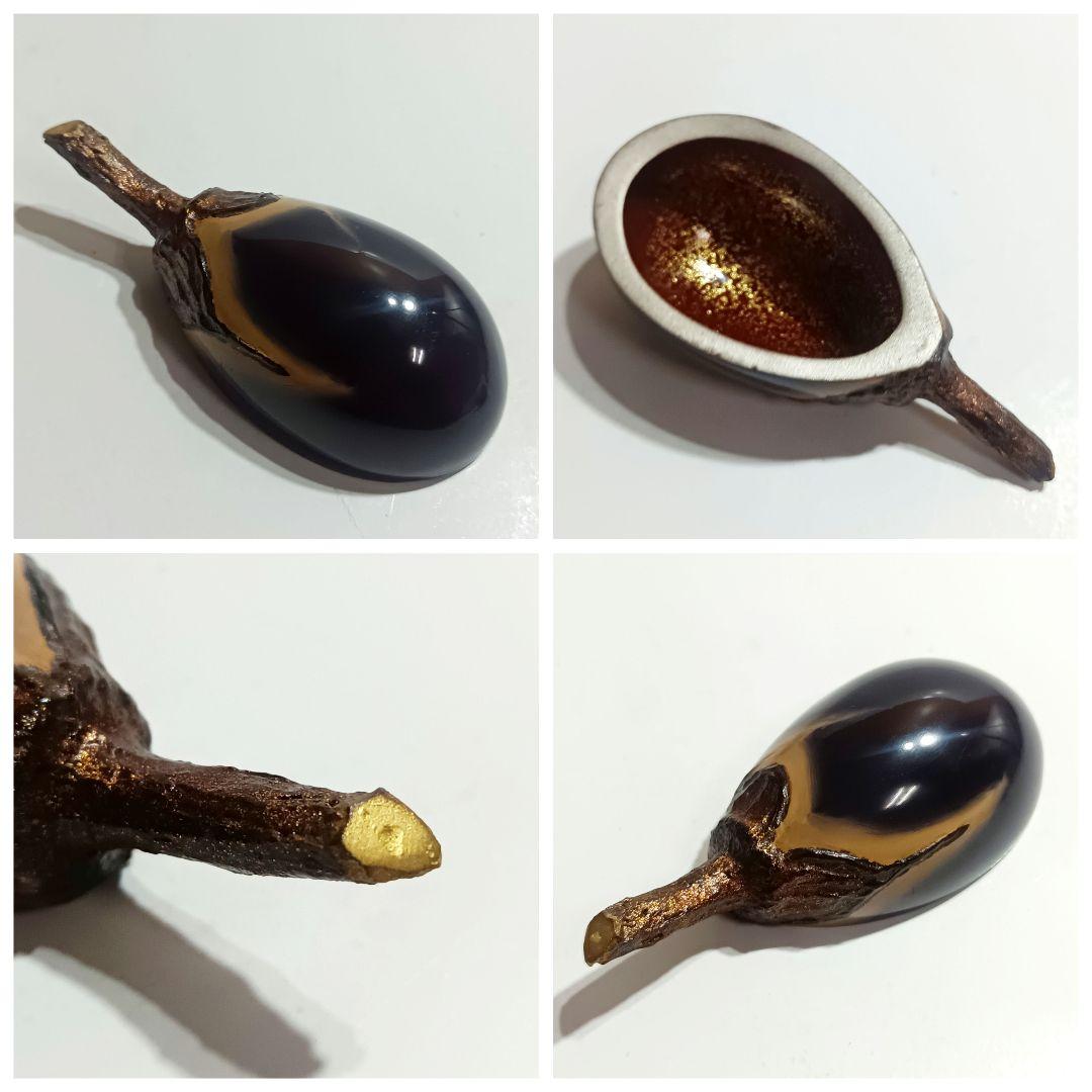 【美品】西塚朝光 茄子香合 漆工芸 輪島塗 共箱