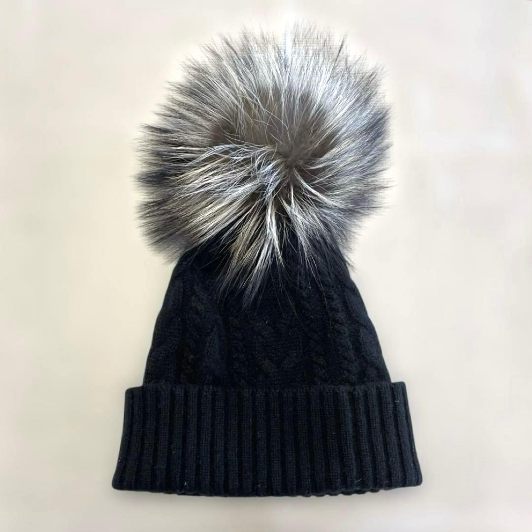 【マダムけめこ】MONCLER モンクレール ニット帽 ビーニー ネイビー