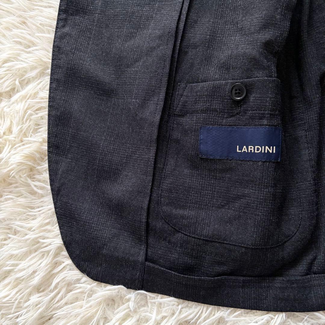 <23AW> LARDINI easy 新ロゴ ダークグレー ウールスーツ 48