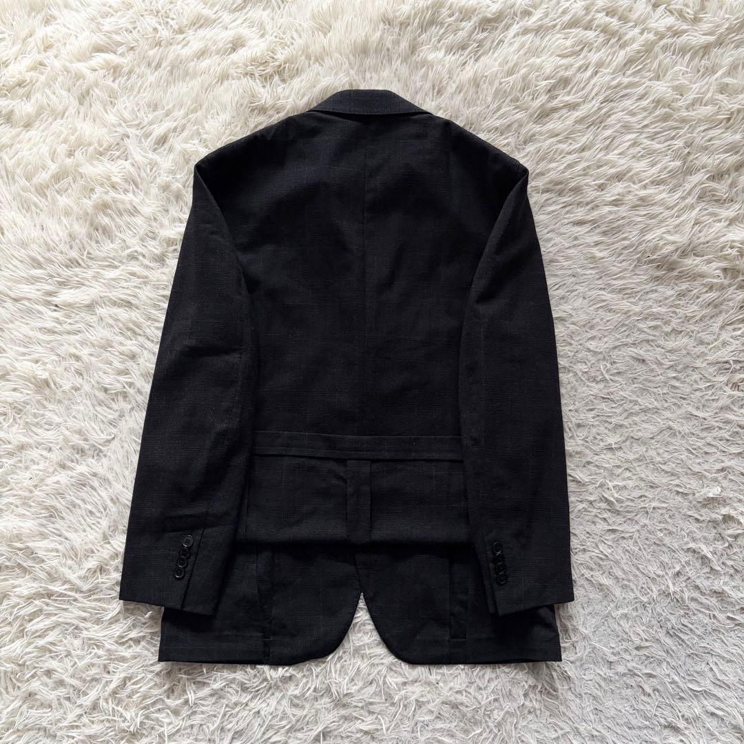 <23AW> LARDINI easy 新ロゴ ダークグレー ウールスーツ 48