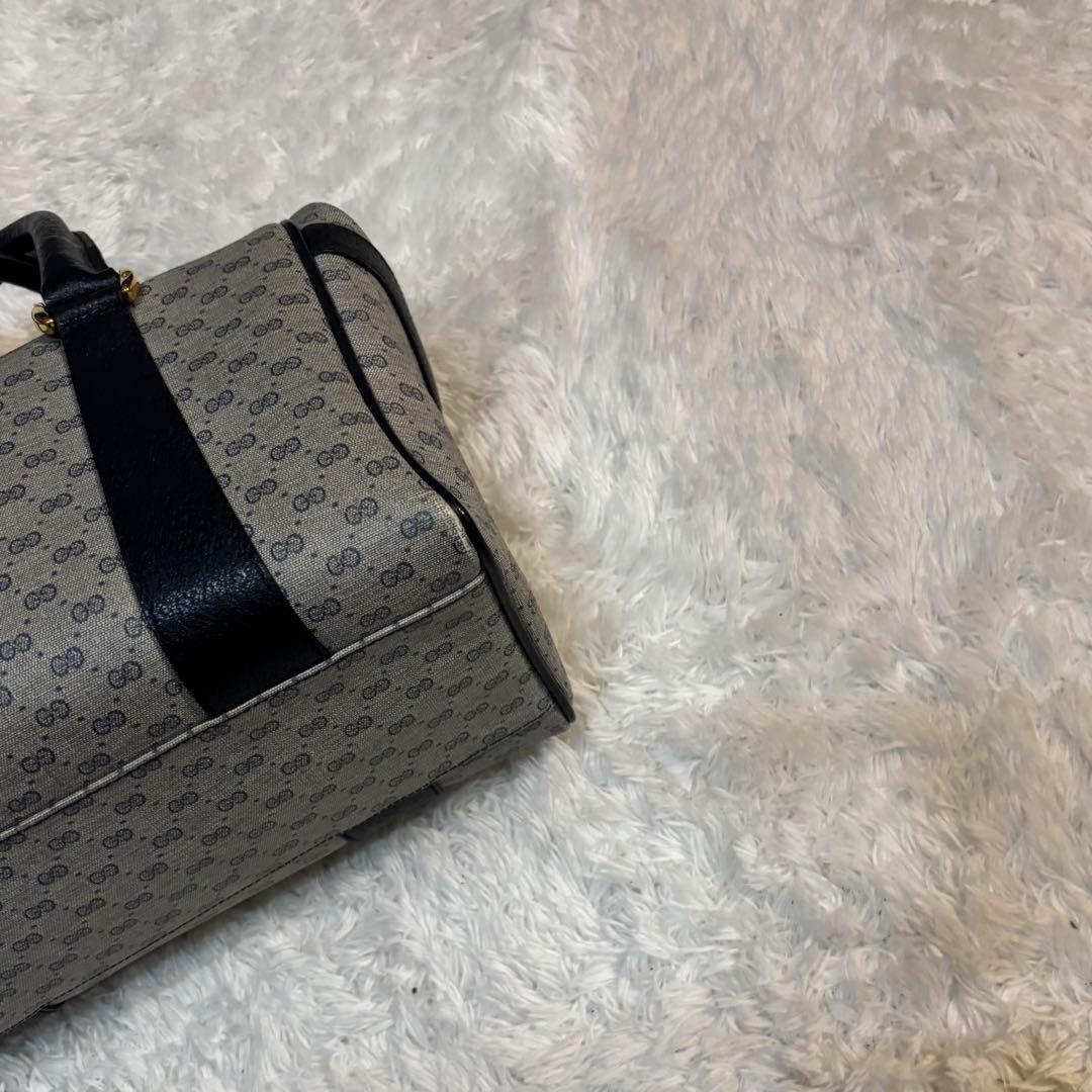 美品 GUCCI グッチ ハンドバッグ マイクロGG チャーム付き