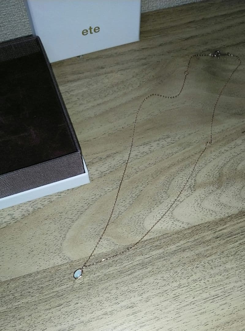 【専用】ete　ミストピンク　K10MPG オパールネックレス