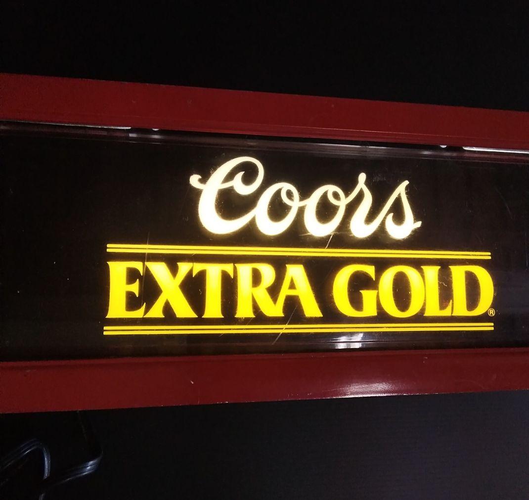 クアーズビール　ヴィンテージ電飾サイン　クアーズエクストラゴールド