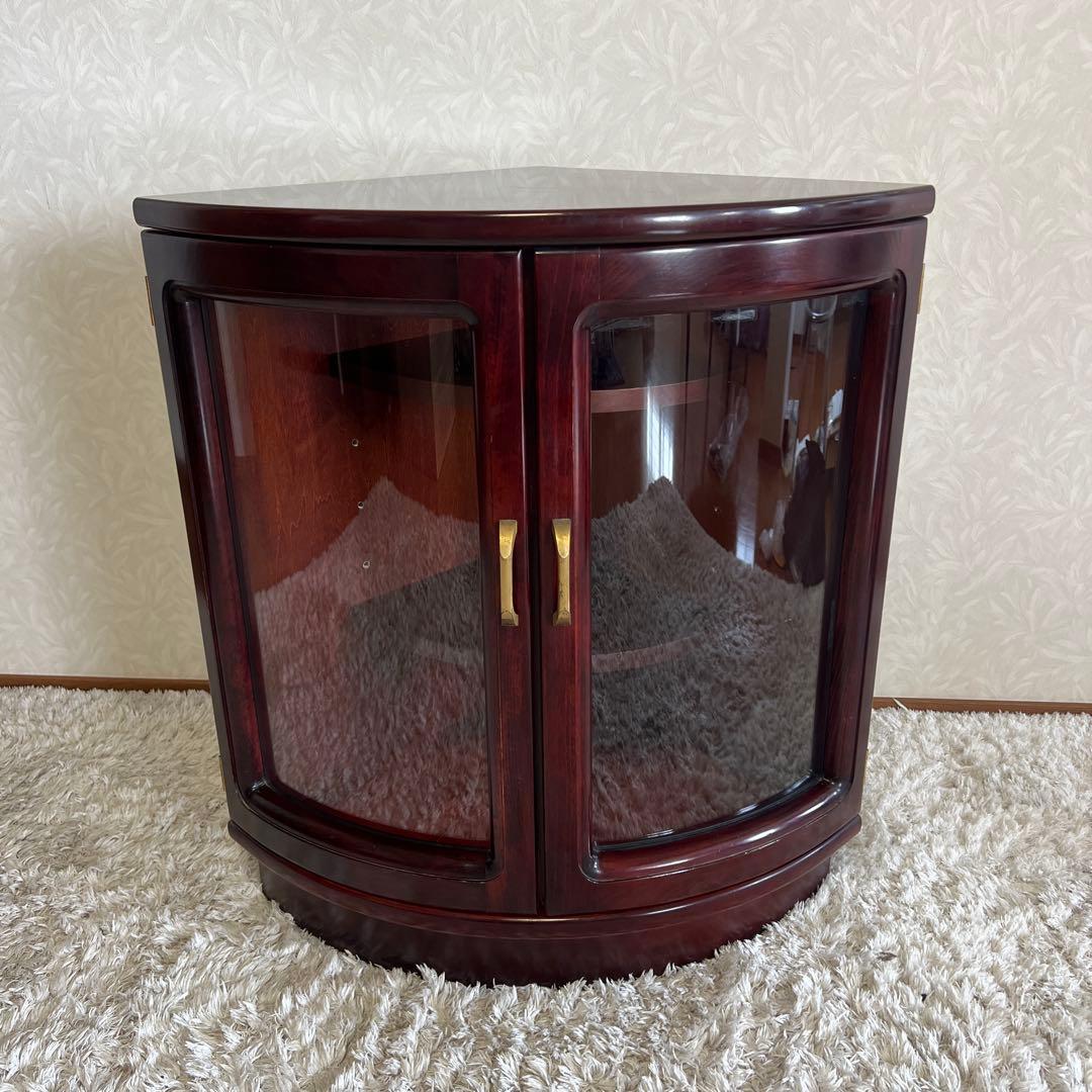karimoku カリモク コーナーキャビネット 赤茶 オールド OLD ①