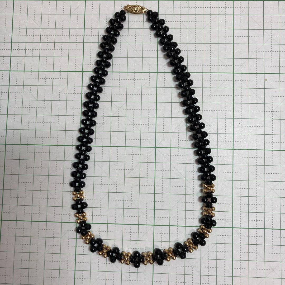 黒珊瑚　14金　ネックレス