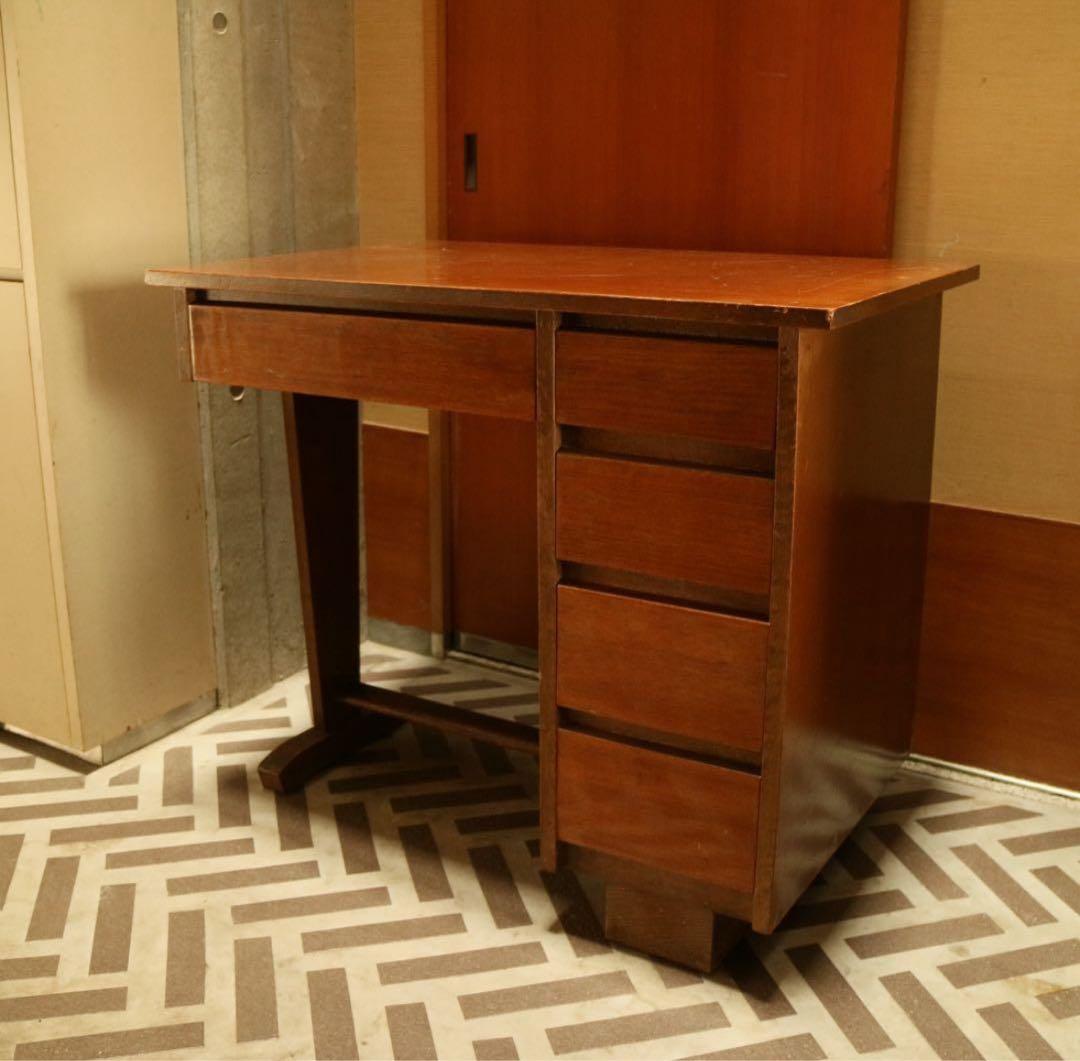 Kanaeさま 昭和レトロ片袖机　学習机　勉強机