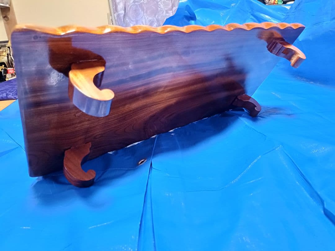 天然ケヤキ一枚板花台