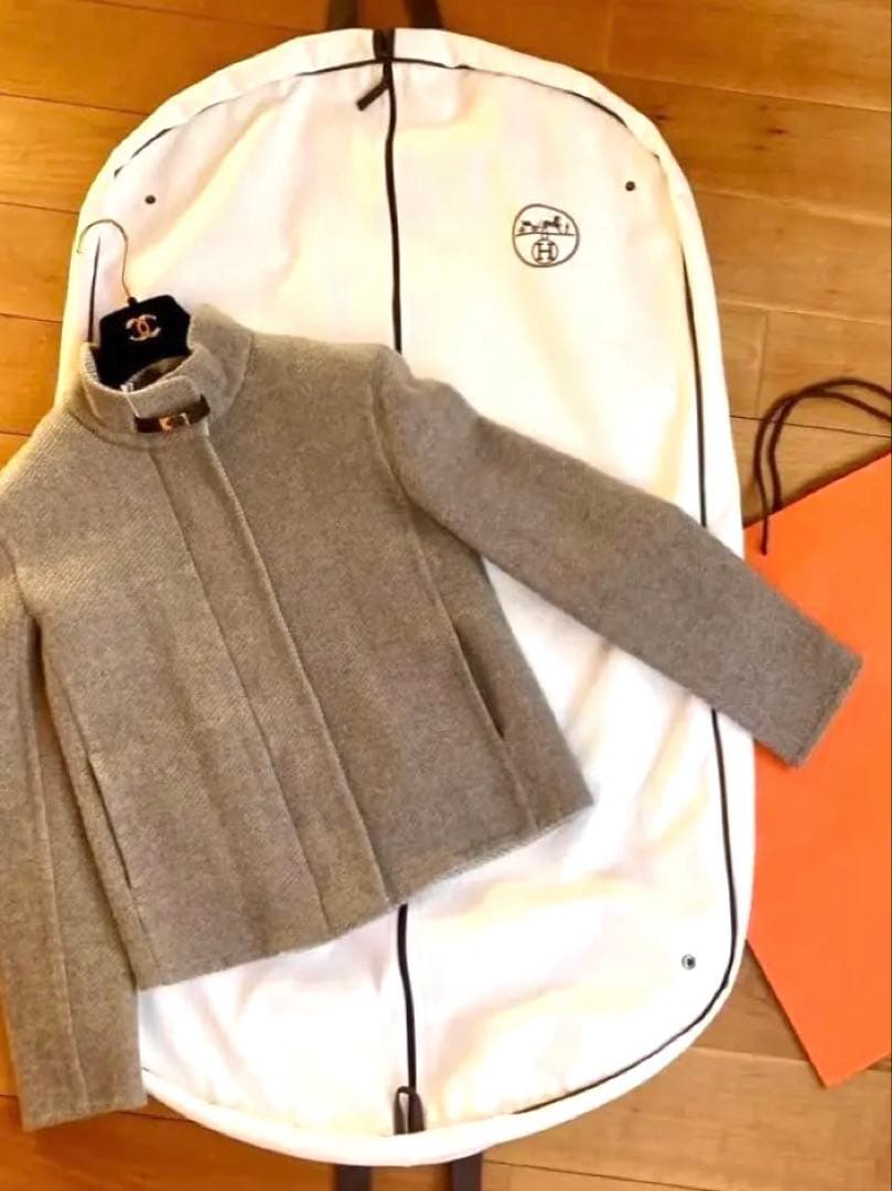 HERMES マルジェラ期 カシミヤ ダブルフェイス ジャケット クリーニング済