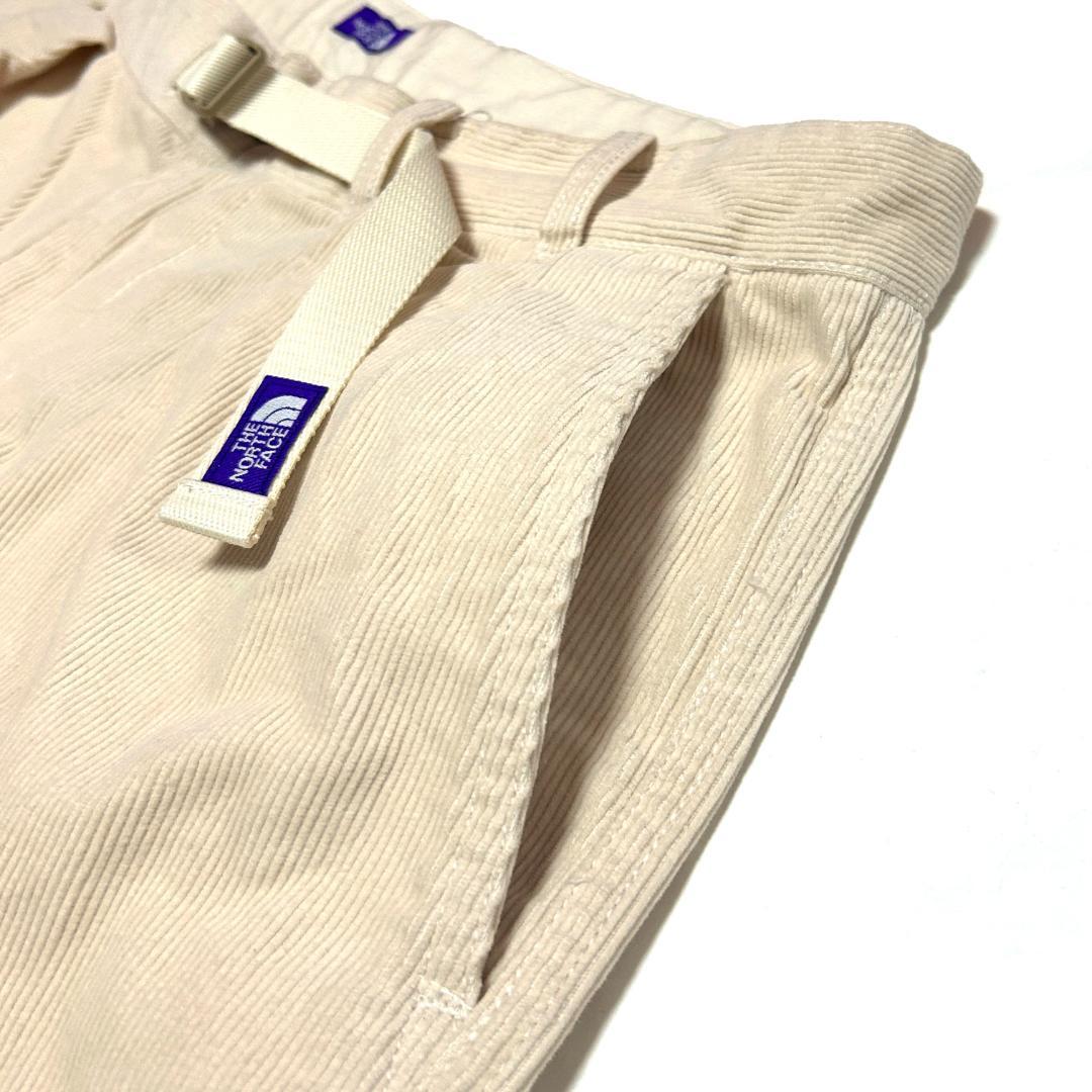新品　サイズ30　ノースフェイスパープルレーベル　コーデュロイパンツ　アイボリー