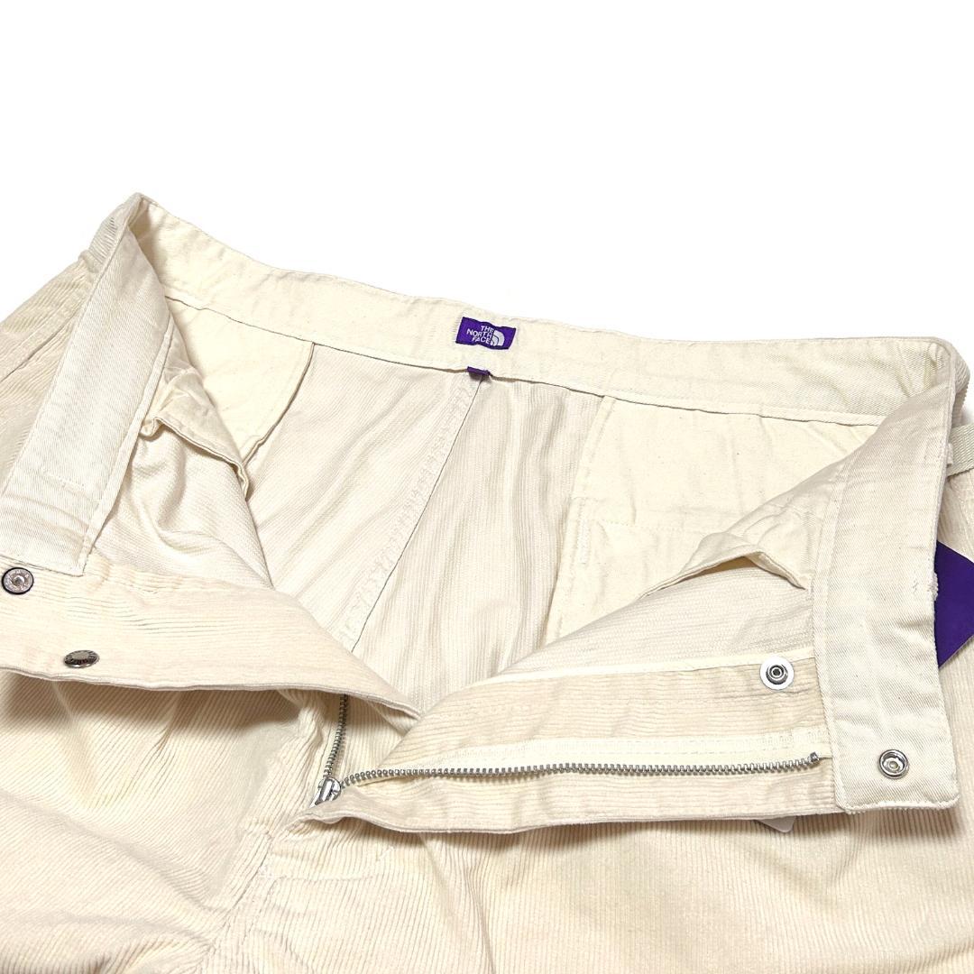 新品　サイズ30　ノースフェイスパープルレーベル　コーデュロイパンツ　アイボリー