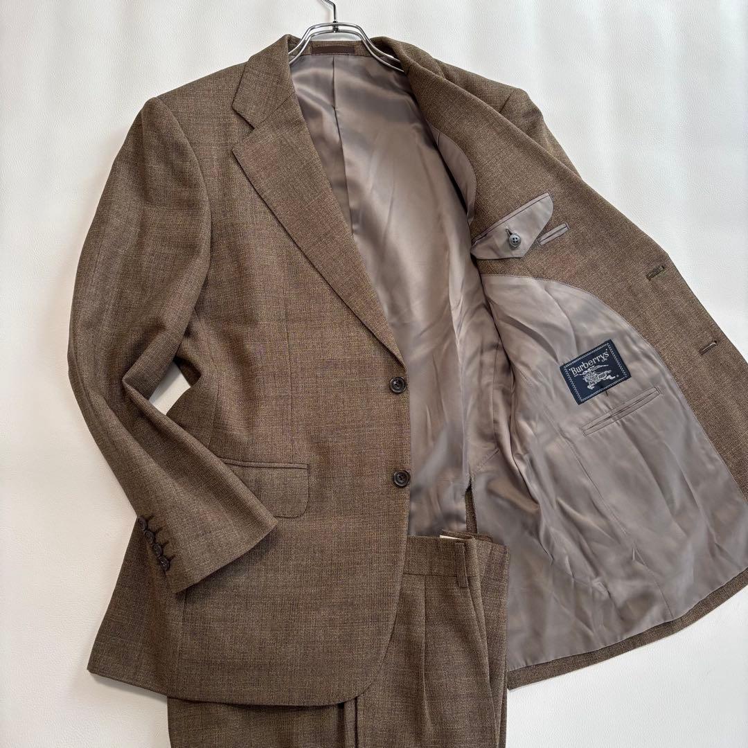 バーバリー ベージュブラウン スーツ セットアップ M ビジネス カジュアル