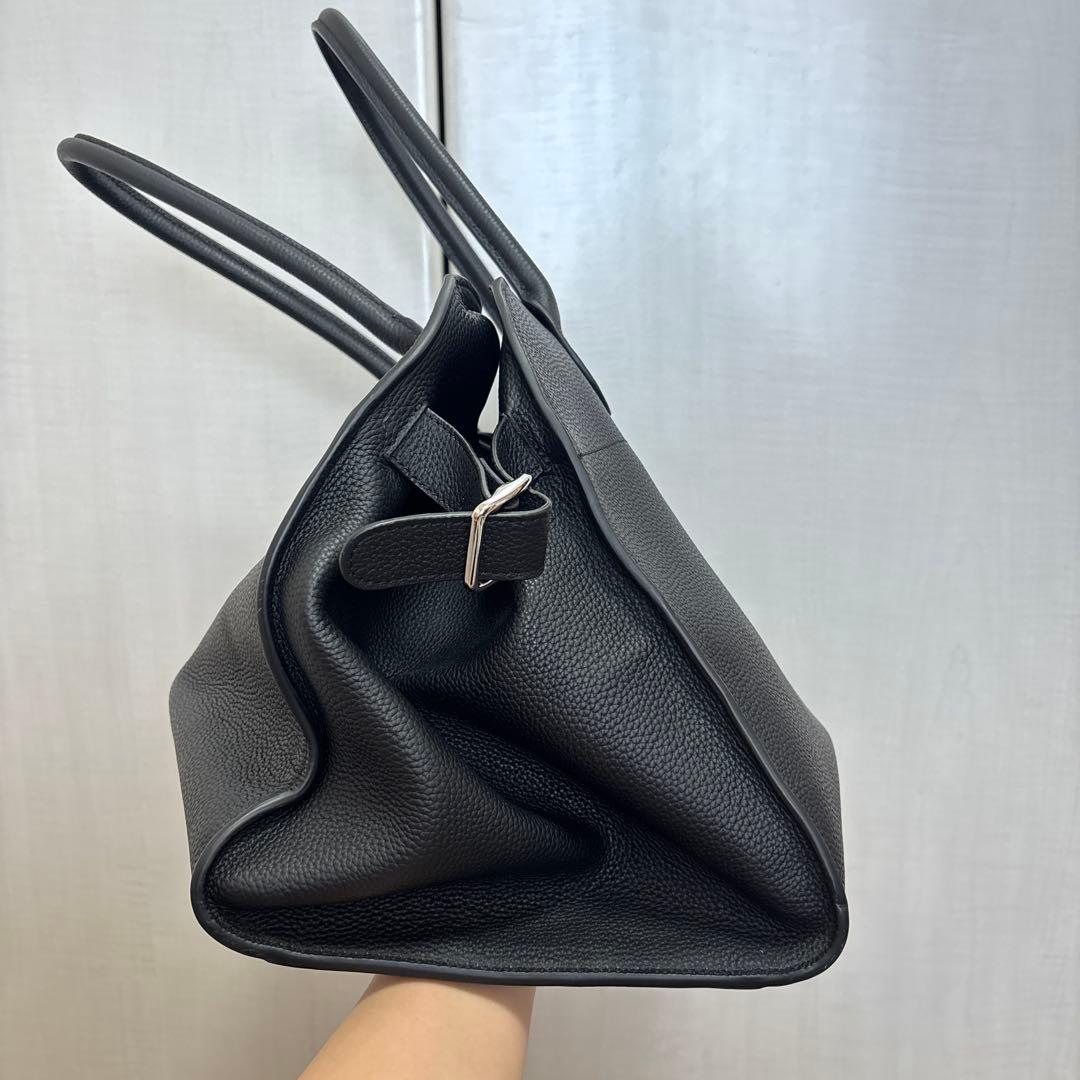 【JISTORY】牛革　ビジネスバッグ ボストンバッグ　黒