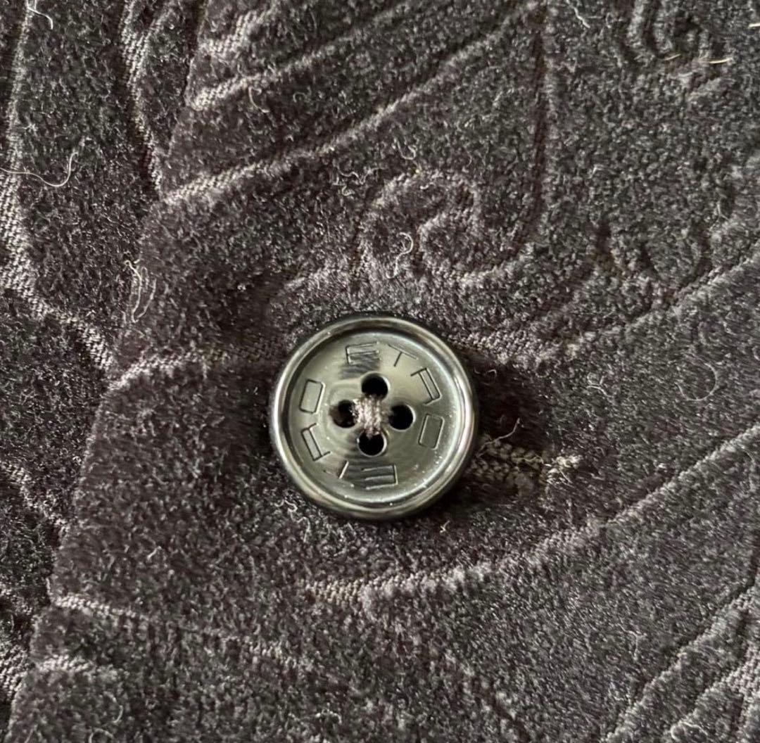 【希少】エトロ／ジレ／ベスト／シルク／ベロア／ペイズリー／ブラック／Ｌ