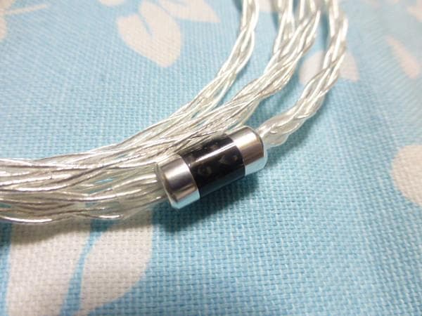 IE900 IE600 N5005 6N銀 銀OFC 4.4mm 銀メッキ L字