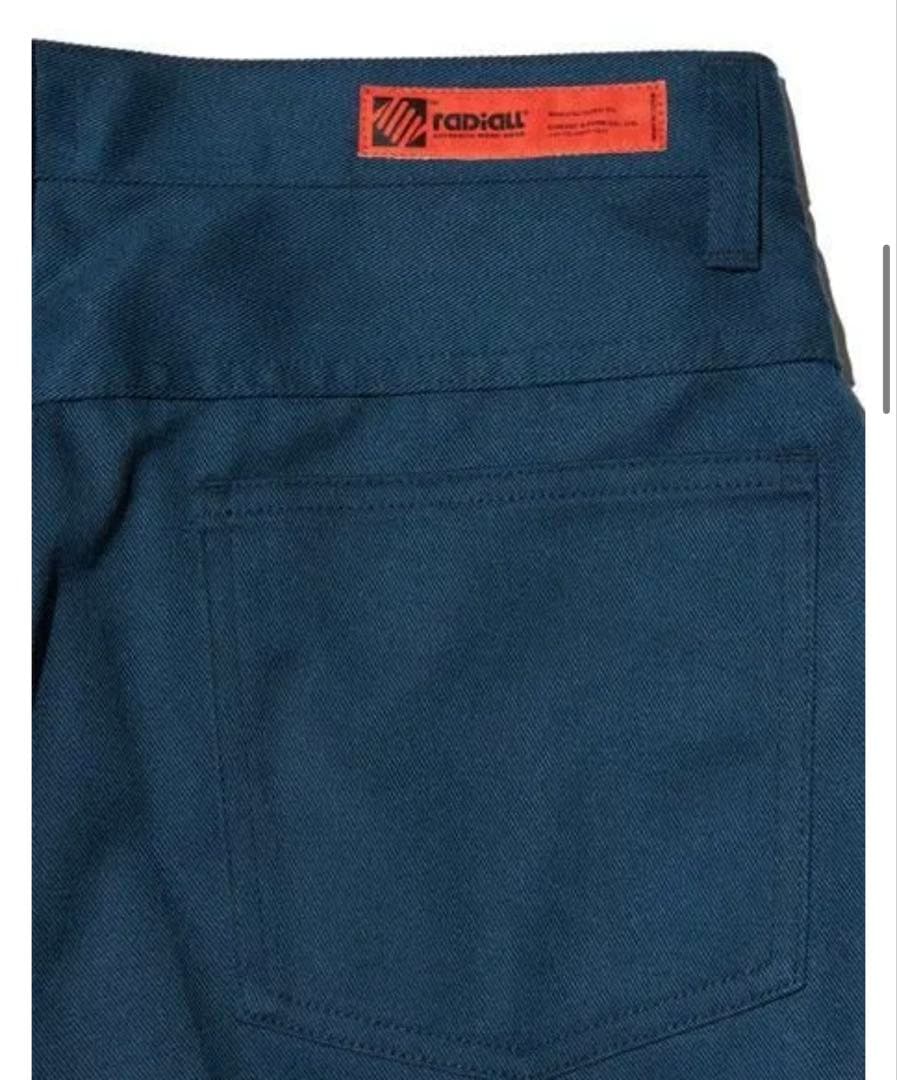 RADIALL ラディアル ストレートフィットパンツ ネイビー 36inch
