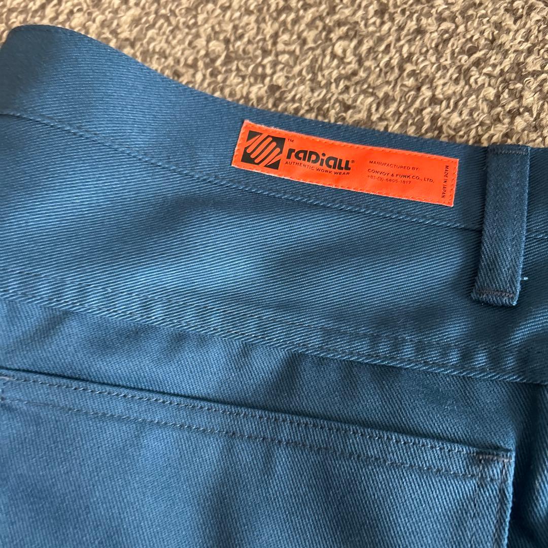 RADIALL ラディアル ストレートフィットパンツ ネイビー 36inch