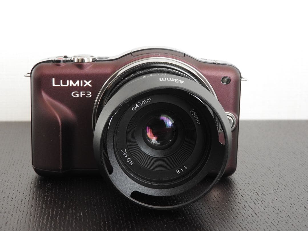 LUMIX GF3 ミラーレスカメラ 25mm f1.8 単焦点 PERGEAR