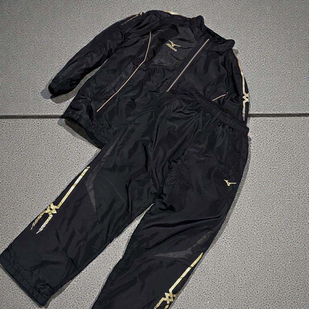 Mizuno ブレスサーモ 中綿ウォーマー 上下セット 防寒 2XL/XL