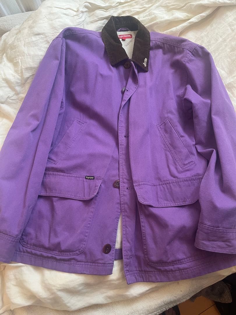 コーデュロイ襟 supreme バーンコートL 美品
