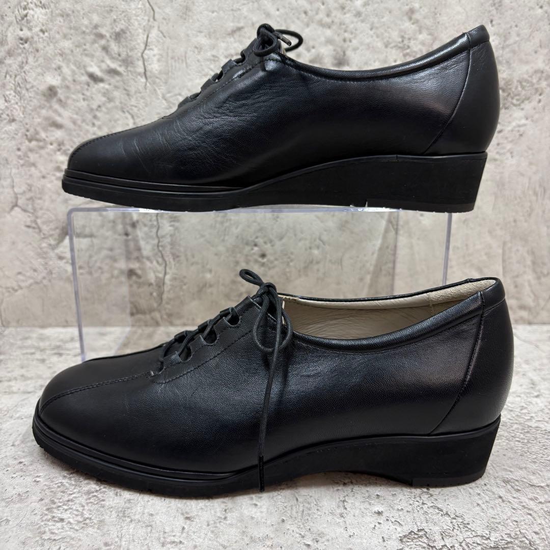 【未使用】PEDALA by asics レザーシューズ 黒 22.5 EEE