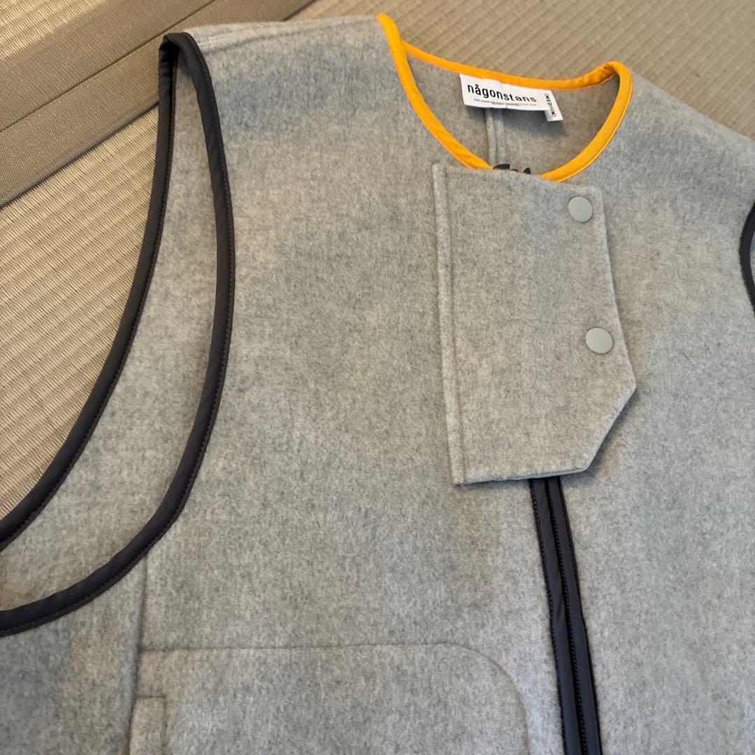 nagonstans asymmetry slit vest ベスト　グレー