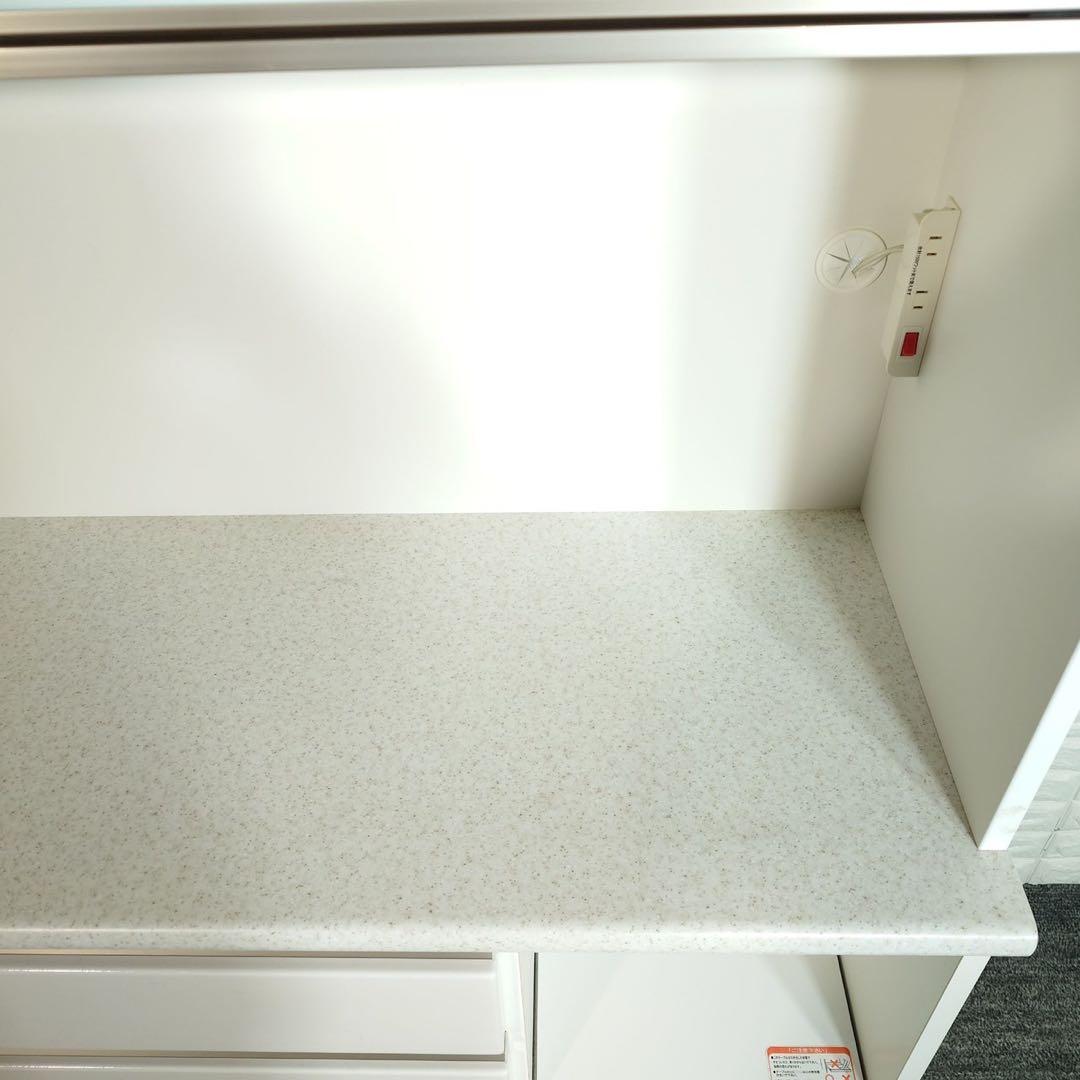 ニトリ キッチンボード アルミナ2 幅120cm カップボード 食器棚 B076