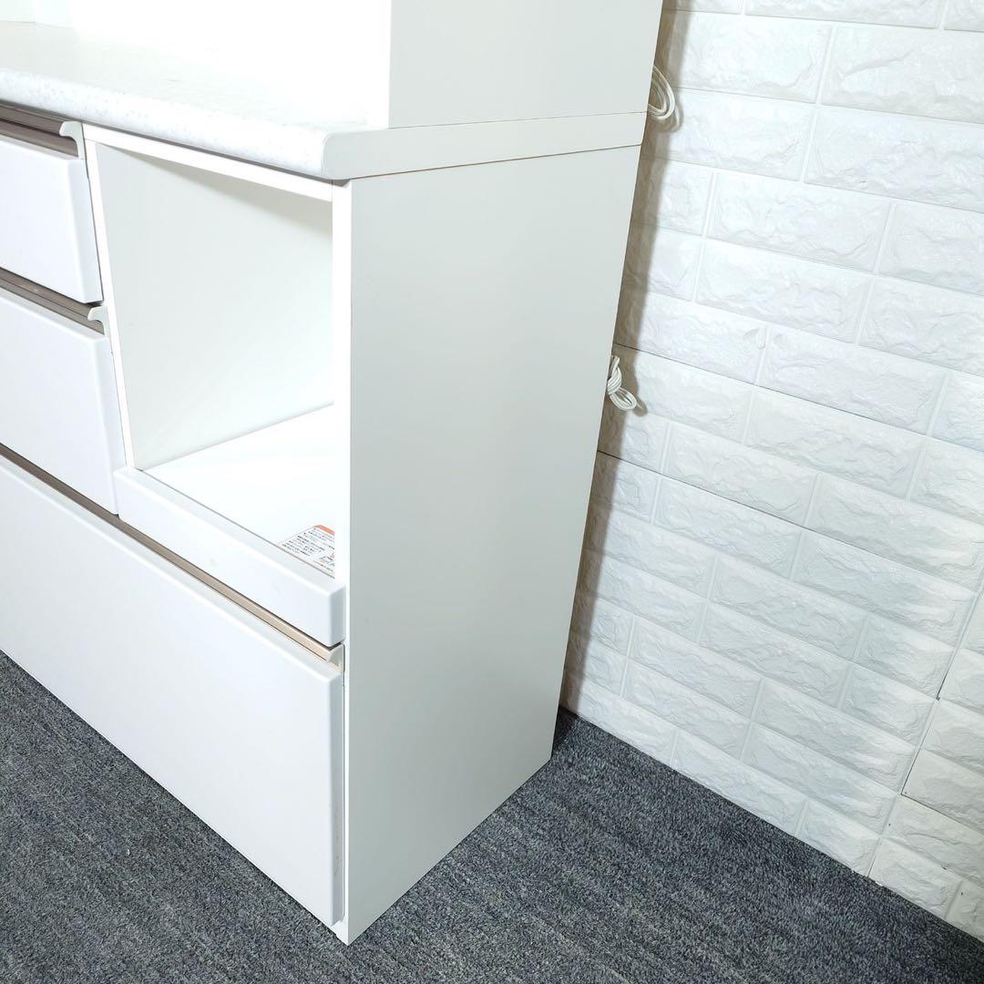 ニトリ キッチンボード アルミナ2 幅120cm カップボード 食器棚 B076