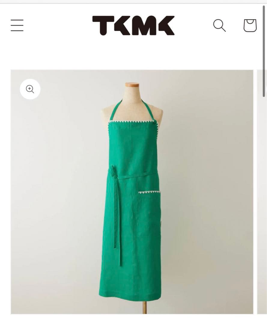 タキマキ　エプロン TAKIMAKI 滝沢眞紀子