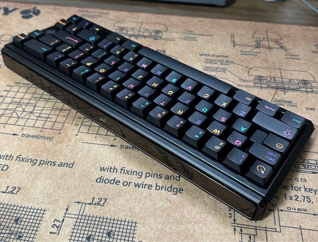 キーボード Drewdrop 65 DP65 Black Samurai